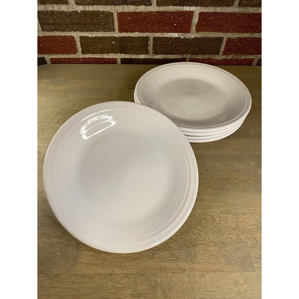 Fiesta Dinner Plate White Homer Laughlin Fiesta Ware 10.5" DINNER PLATE